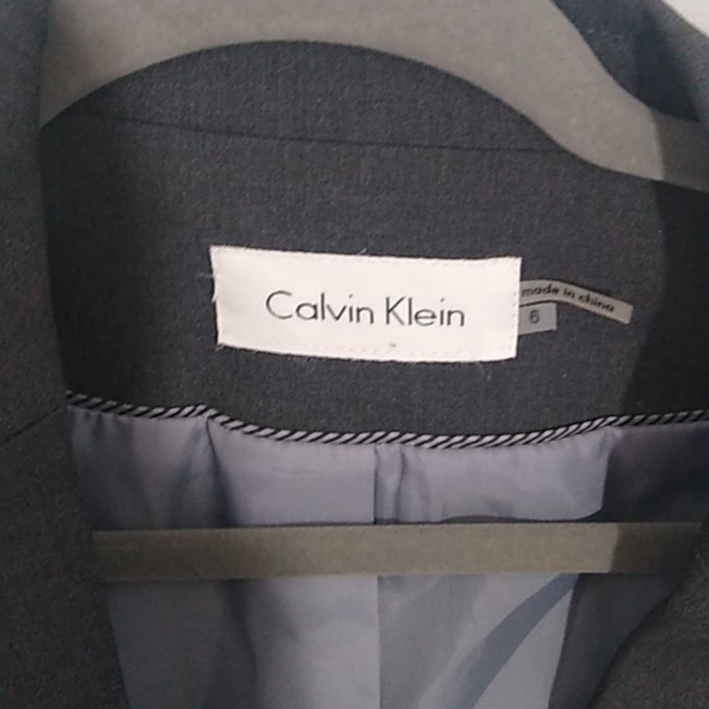 Calvin Klein Fitted Two Button Blazer Size - image 3